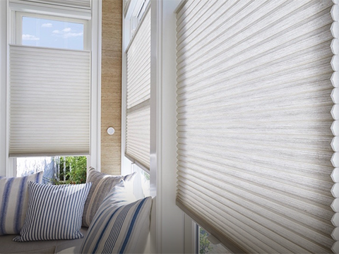 Motorized Duette®<br> Honeycomb Shades